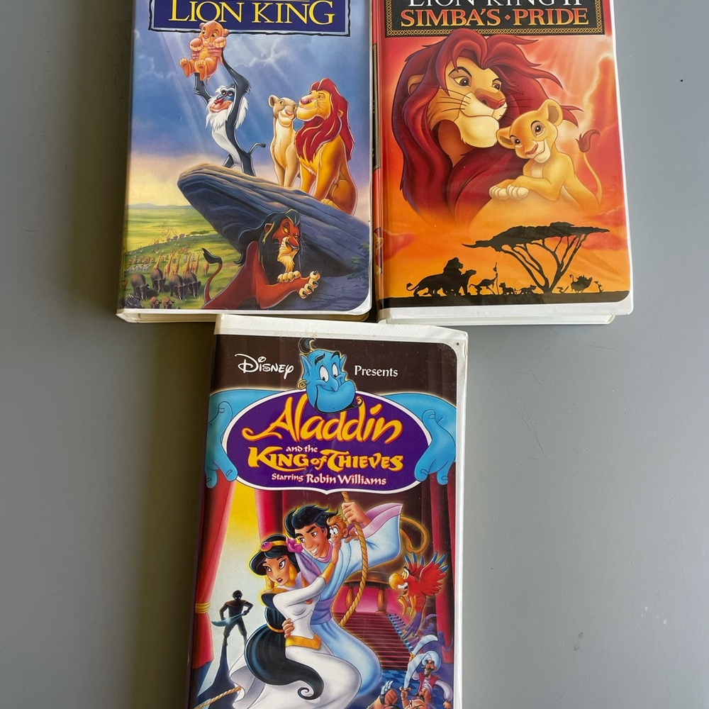 GUC Classic Disney VHS Lot- Set of 3